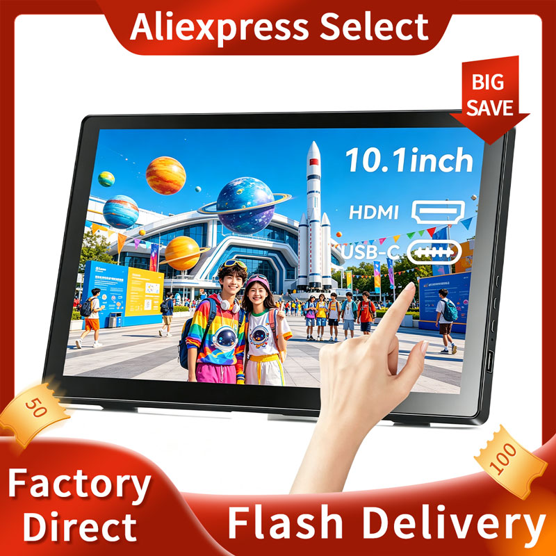Pc Gaming On Android - Small Touchscreen Monitor 10.1Inch IPS Touch