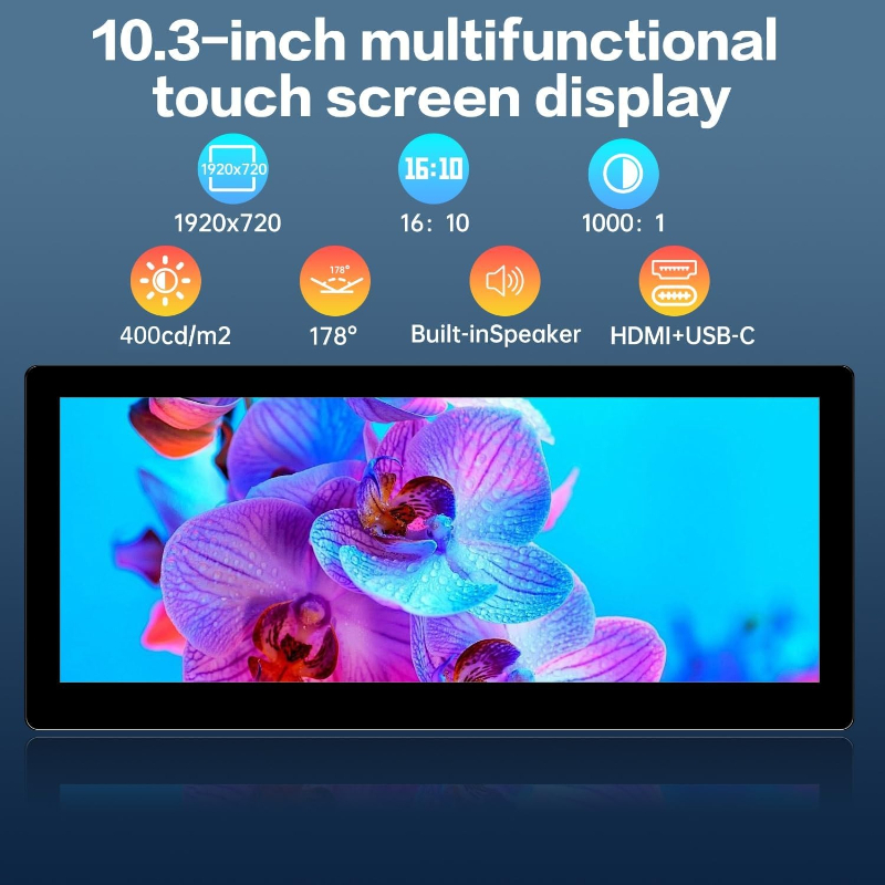 10.3inch Small Touchscreen Mon - Pc Gaming On Android review and price