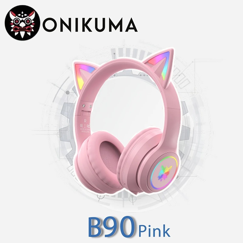 Onikuma B90 Pink Cat Ear Gamin - Pc Gaming Apple review and price