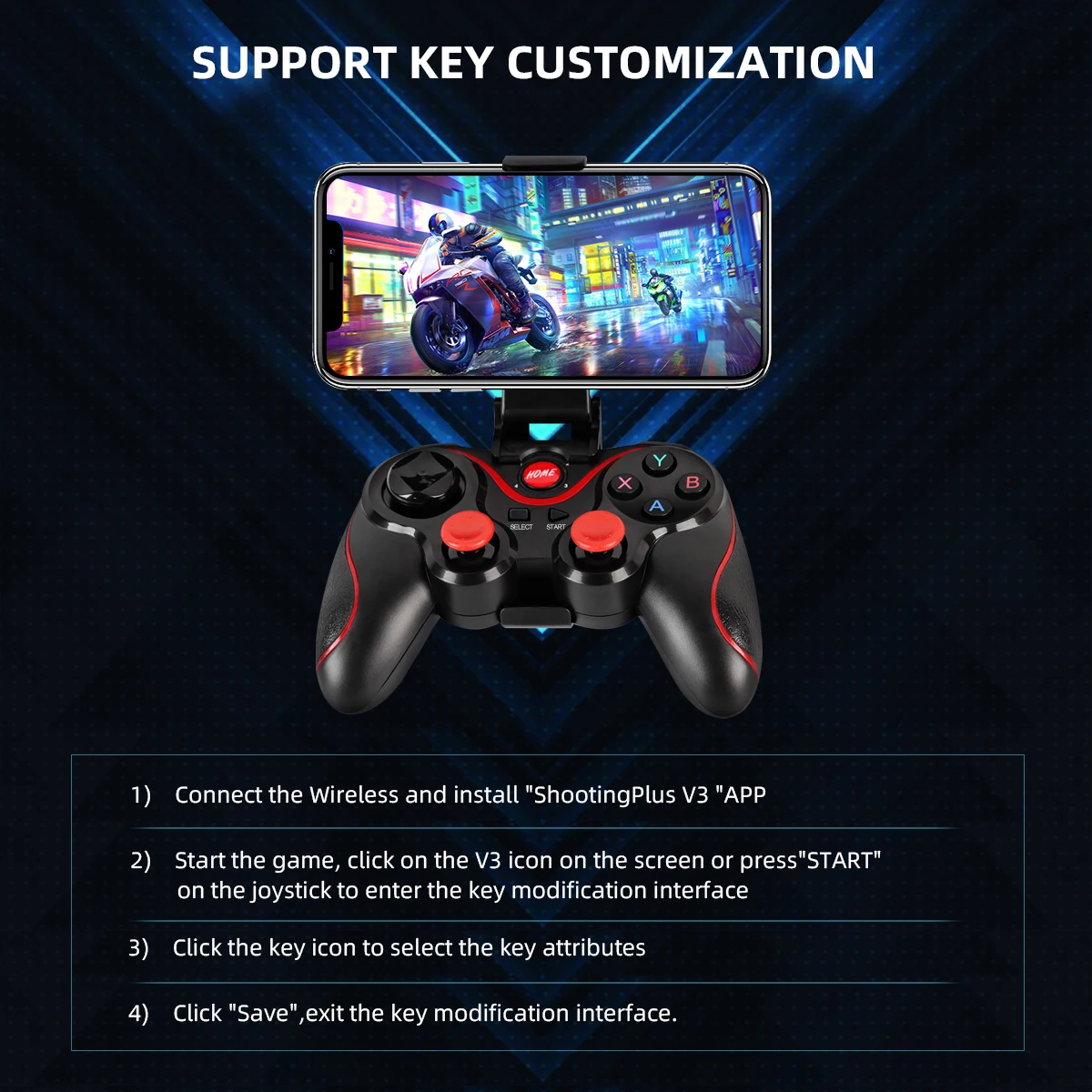 GAMINJA Wireless Bluetooth Gam - Pc Gaming Emulator review and price