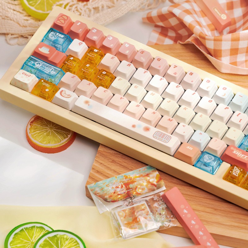 Orange Sea Theme Keycaps Set C - Pc Gaming Orange review and price