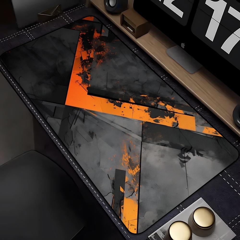Black Orange Crack Geometric L - Pc Gaming Orange review and price
