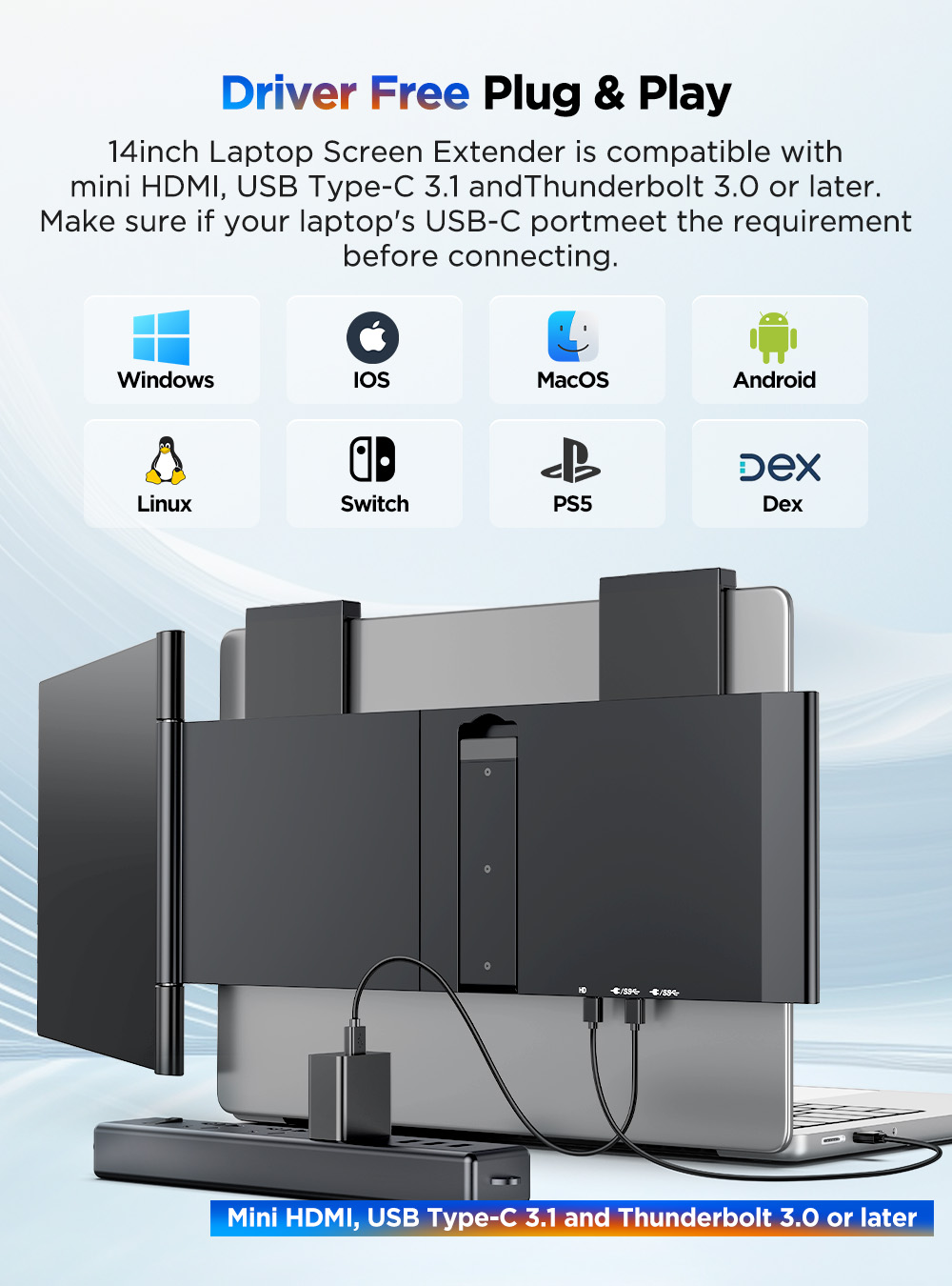 UPERFECT 14'' Portable Monitor - Pc Gaming Y60 review and price