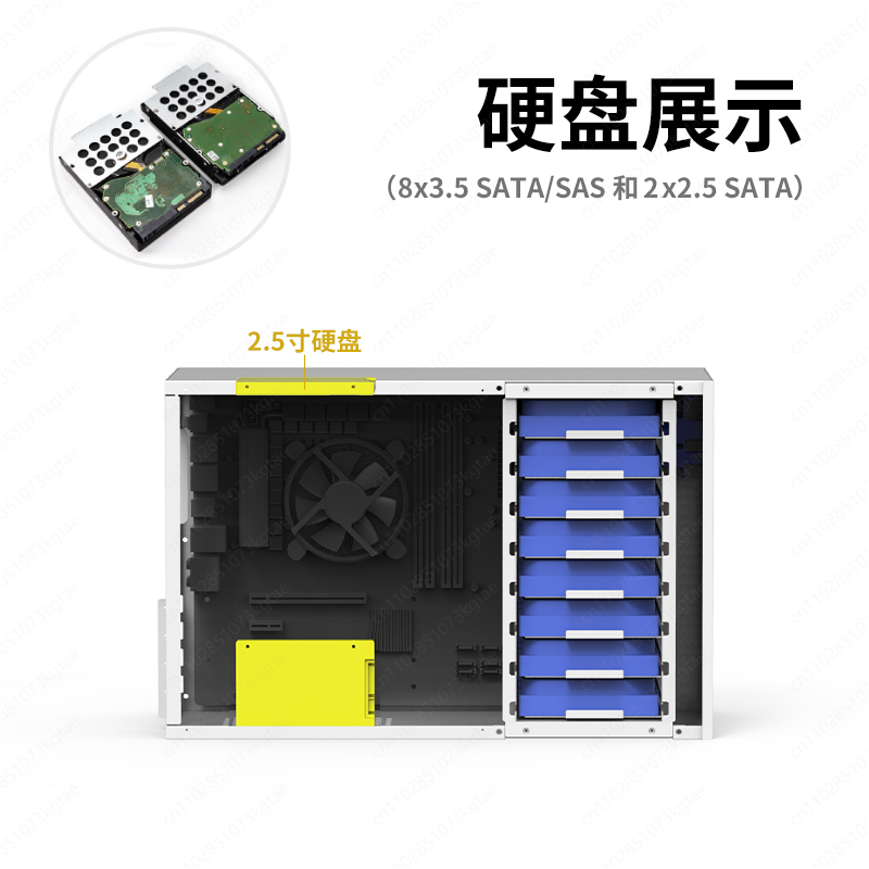 B8 8-position NAS chassis ATX  - Atx Power Supply review and price