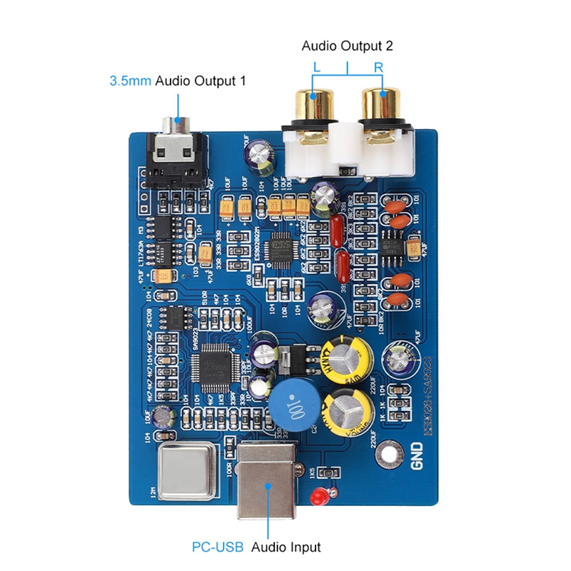MIni USB Decoder Board ES9028K - Sound Card Usb review and price