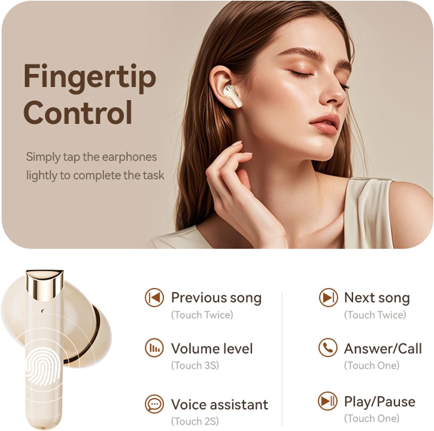 In-ear TWS Bluetooth 5.4 earph - Pc Gaming Apple review and price