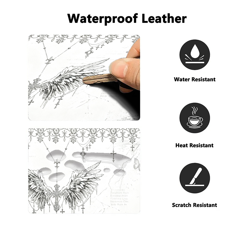Leather Mousepad Black White A - Pc Gaming Upgrades review and price