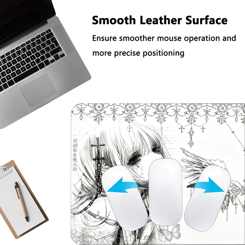 Leather Mousepad Black White A - Pc Gaming Upgrades review and price